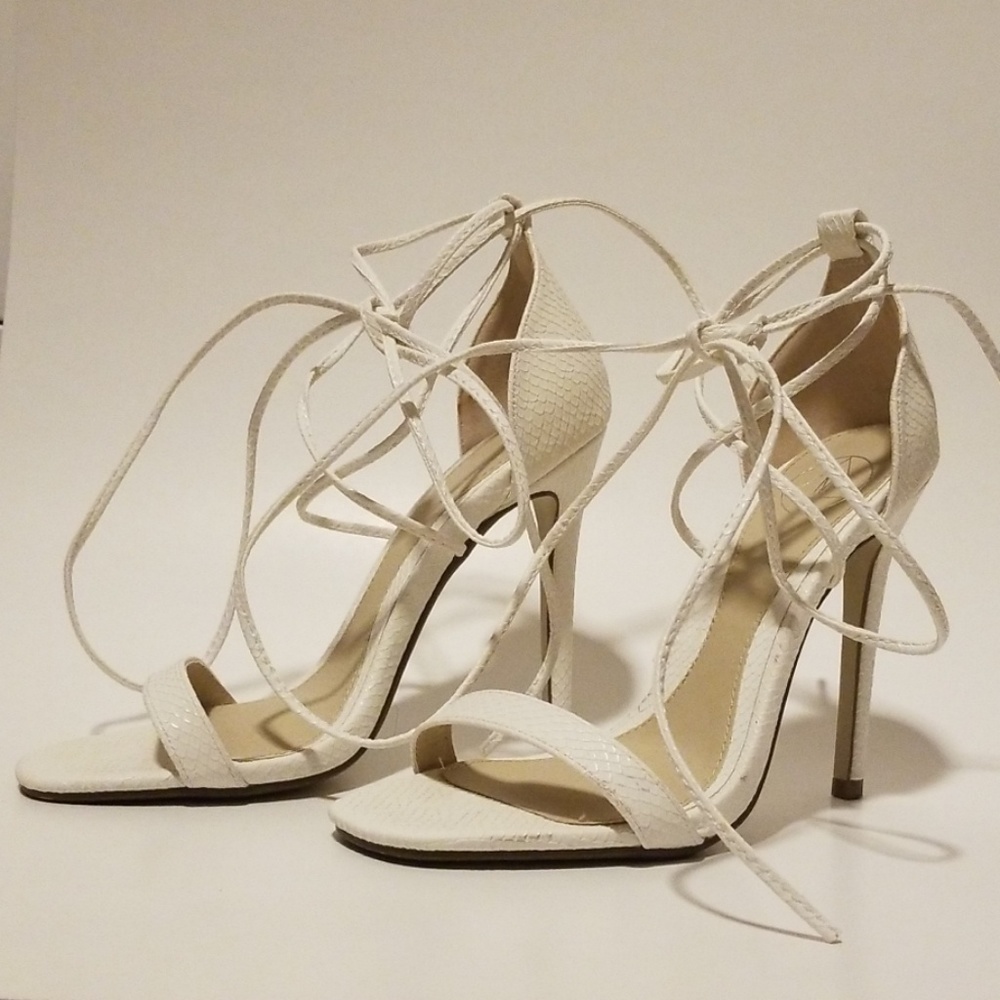 ASOS White strappy open toed heels